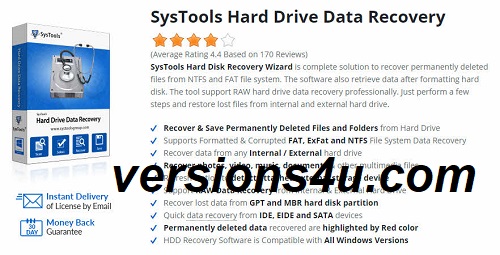 SysTools Hard Drive Data Recovery 18.4 Crack